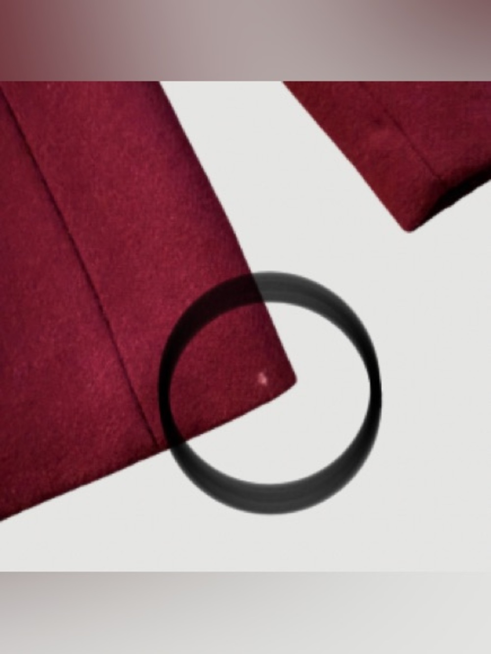 Vintage Koret 100% Wool Blazer, Burgundy, Size 14 (Fits Modern 10/12) - Picture 7 of 11